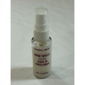 Trader Joe's Warm Vanilla Leave-In Conditioner New 1oz Heat Protect Argan Travel